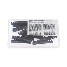 20 Valeurs * 10 Pièces Série BZX84C 0.3W SOT-23 Silicium Diodes Zener Planaires 3V0 à 24V
