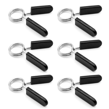 6 Pièces Pinces à Ressorts pour Poids Haltères