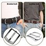 ZDNT 3 Pièces Boucle de Ceinture Homme Carrée de Boucle de Ceinture 38-40mm,Boucle de Ceinture Remplacement Carrée à Broche Uniq