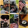 iPobie Boussole Militaire Professionnelle, Visée Antichoc Prismatic Sighting Parfait pour Randonnée Camping ou d'activités Extér