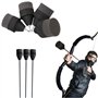 POFET 10pcs Mousse éponge Pointes de flèche Pointes de sécurité Souples Conseils de Pointe pour tir à l'arc Chasse Pratique CS J