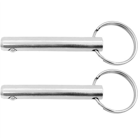 POFET Lot de 2 goupilles de retenue en acier inoxydable 316 de 10 mm de diamètre