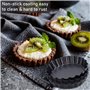 Lot de 8 Moule a Tarte à Fond Amovible