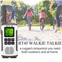 Retevis RT45 Talkie Walkie, Rechargeable USB PMR446 Talkie-Walkie Professionnel,16 Canaux 121 Codes VOX LED Longue Portée Talkie