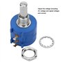 Potentiomètre multitours, potentiomètre multitours de précision 2W 5K Ohm à résistance réglable, 3590S-2-502L, réglage de la ten
