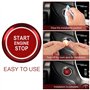 1PCS Autocollant Décoratif d'Aluminium Bouton de Démarrage Voiture Couvercle du Bouton de Démarrage de la Voiture Accessoire Int