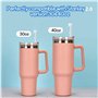 Couvre Paille, 6PCS Bouchons en Silicone Anti-Éclaboussures Compatibles avec les TassesStanley de 40 oz/30 oz 2 Couvercles de Pa