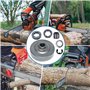 Jeu de Pignon à Anneau 3/8'' 7D pour STIHL 034 036 MS340 MS360, AUMEL Tambour + Pignon de Jante + Roulement + Rondelle + E-clip 