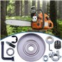 AUMEL Kit d'engrenage à vis sans fin de pompe à huile de rebord de tambour d'embrayage pour Stihl MS290 029 MS390 039 MS310 Scie