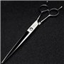 Japon 7 pouces Ciseaux de coiffeur Salon de coiffure Studio Professional outils de modelage Micro-bent Tête de coupe Ciseaux + c