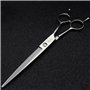 Japon 7 pouces Ciseaux de coiffeur Salon de coiffure Studio Professional outils de modelage Micro-bent Tête de coupe Ciseaux + c