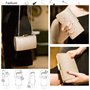 MaoXinTek Mini Sac à Main de Mariage Bandouliere Femme Embrayage pour Fête Cocktail Bal Cadeau, Élégant Bourse de Ceremonie Even