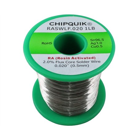 Fil à souder LF 96.5/3/0.5 étain/argent/colophane activé 0