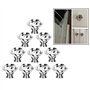 Gearmax® 30mm Poignées Boutons Transparent Diamant Cristal Verre Portes Meuble Tiroir Placard Décoration 10 pièces/Set(Transpare