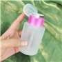Distributeurs de Pompe de Dissolvant de Vernis à Ongles，4 Pièces 150ml Transparent Flacon Pompe Vide Bouteille en Plastique Vide