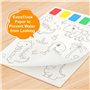 Chiluxendo 32 Pages Feutres Coloriage Kits de Loisirs Créatifs, Peinture Aquarelle Livre Debutant, Peinture avec Livres d'Eau po