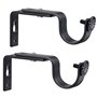 VORCOOL 2pcs Réglable Tringle à Rideau Support de Poteau Draperie Tringle Supports pour Tige 1 Pouce 15-22mm