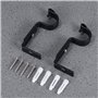 VORCOOL 2pcs Réglable Tringle à Rideau Support de Poteau Draperie Tringle Supports pour Tige 1 Pouce 15-22mm