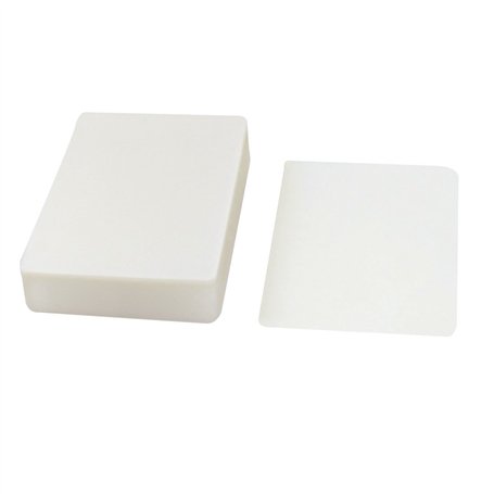 sourcing map Carte en plastique Photo Pochette de plastification Film 66 mmx95 mm 100 microns 100