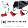 Apace Vision Éclairage pour Vélo USB Rechargeable - Lampe Arrière LED pour Vélo - Lampe Arrière Rouge Ultra Lumineuse et Facile 