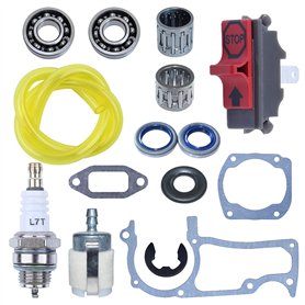 Adefol Cylindre Carter Joint de Silencieux Joint Huile Roulement à Billes de Vilebrequin Kit pour Husqvarna 362 365 371 372 372X