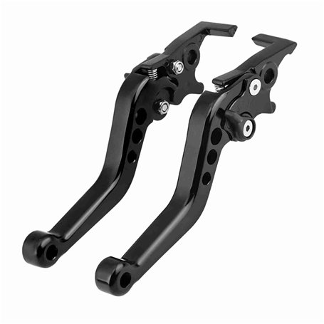 Keenso 1 Paire Levier de Frein à Disque Universel en Alliage d'Aluminium Levier d'Embrayage et de Frein de Moto Poignée de Levie