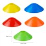 YSDMY Cônes de Marqueurs 15 Pièces Plots Sport Cônes de Disques Variété de Couleurs Cone Sport Football Cone de Signalisation Pl