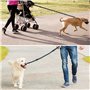 Philorn Laisse Chien Mains-Libres (47" - 67") avec Coutures Réfléchissantes, Pochette de Taille Ajustable(24" - 47") et Doubles 