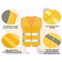 Hitopin Gilet de Sécurité Réfléchissant Haute Visibilité - 10 Pièces - Pour Conducteurs et Travailleurs Unisexe