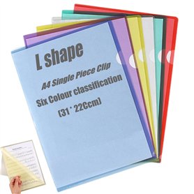 Dossiers en plastique transparent A4