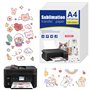 30PCS Papier Autocollant Transparent - A4 Papier Autocollant Imprimante Transparentes - Papier Autocollant Imprimante Papier Aut