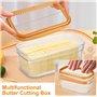 Beurrier Plastique - Boite Beurre Frigo - Boite Fromage Frigo - Boite Beurre Avec Joint En Silicone - Conservation Du Beurre - S