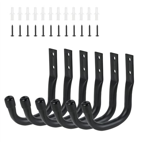 6 crochets muraux - support vélo mural robuste