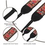 Sangle Appareil Photo Réglable - Lanière Appareil Photo Ergonomique - Camera Strap Universelle pour Reflex/Numérique (Noir)