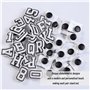 Lot de 37 broches en forme de lettres l'alphabet pour pins crocs charms chaussures,Hommes décorations,personnalisées, pour garço