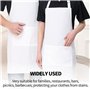 tablier de cuisine blanc pour homme