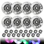 Lot de 8 roues de rollers en ligne avec roulements à billes 72 mm