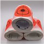 ANCLLO 3 Pouces Autocollants Ronds Cible pasteurs cibles de tir adhésives Points cibles-Rouge Fluorescent et Noir