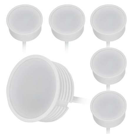 HCFEI Lot de 6 modules LED 230V 5W pour spot encastrable MR16 Blanc Chaud 2700K Remplacement GU10 Ø 50 mm 120°Angle d'éclairage