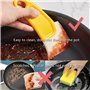 Spatule de Nettoyage de Casserole en Silicone Grattoir Résistant à la Chaleur Spatule Anti Adhérent Grattoir de Cuisine Antiadhé