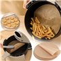 Lot de 200 feuilles de cuisson rondes anti-adhésives - Diamètre : 30 cm - Papier sulfurisé Airfryer - Pour barbecue, barbecue, p