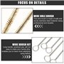 10 Pièces Ensemble de Laiton Mini Goupillon Nettoyage, TOATELU Brosses à Tube en Laiton avec Manche Long 6mm/8mm/10mm/12mm/15mm,