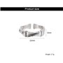 KONFEN Bague Ajustable Argent Homme, Feuilles Bague Reglable Ouverte, Une Bague Pouce Anneau Bagues Reglables Orteil Bijoux Simp