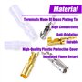 Swpeet Kit de 240 connecteurs en forme de balle, 3,9 mm en laiton mâle et femelle avec couvercle d'isolation pour moto, scooter,
