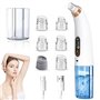 Aspirateur Point Noir Extracteur de Comédons Nettoyage des Pores avec 6 Sondes et 3 Modes