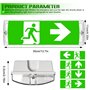 WIYETY Panneau de sortie de secours LED professionnel avec éclairage de secours à batterie | Panneau de sortie de secours étanch