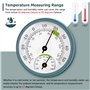 Lot de 3 thermomètres hygromètre 2 en 1 de précision pour l'intérieur et l'extérieur avec zones de confort colorées, hygromètre