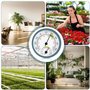 Lot de 3 thermomètres hygromètre 2 en 1 de précision pour l'intérieur et l'extérieur avec zones de confort colorées, hygromètre