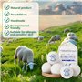 ZPQAODI Lot de 6 boules de séchage en laine de mouton - Boules de séchage pour sèche-linge - Réutilisables Gain de temps de séch
