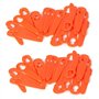 Chuancheng Lot de 80 Lames en Plastique débroussailleuse sans Fil pour STIHL FSA 45 Polycut 2-2